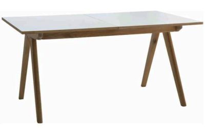 Habitat Jerry Extendable Dining Table - Oak & White